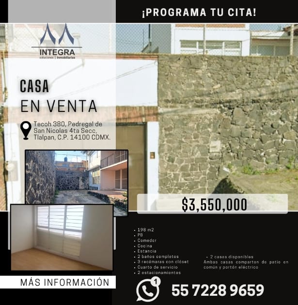 Casas en Venta en Pedregal de San Nicolás