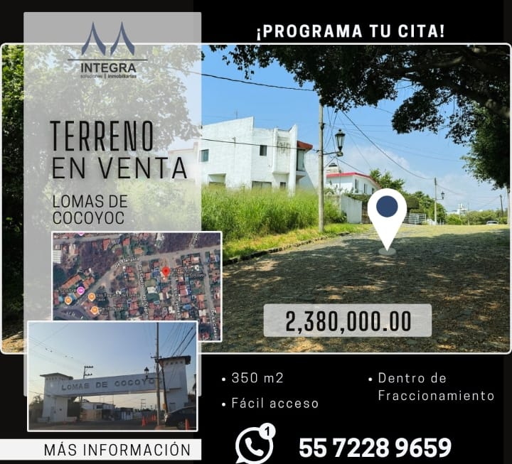 Terreno en Venta en Lomas de Cocoyoc