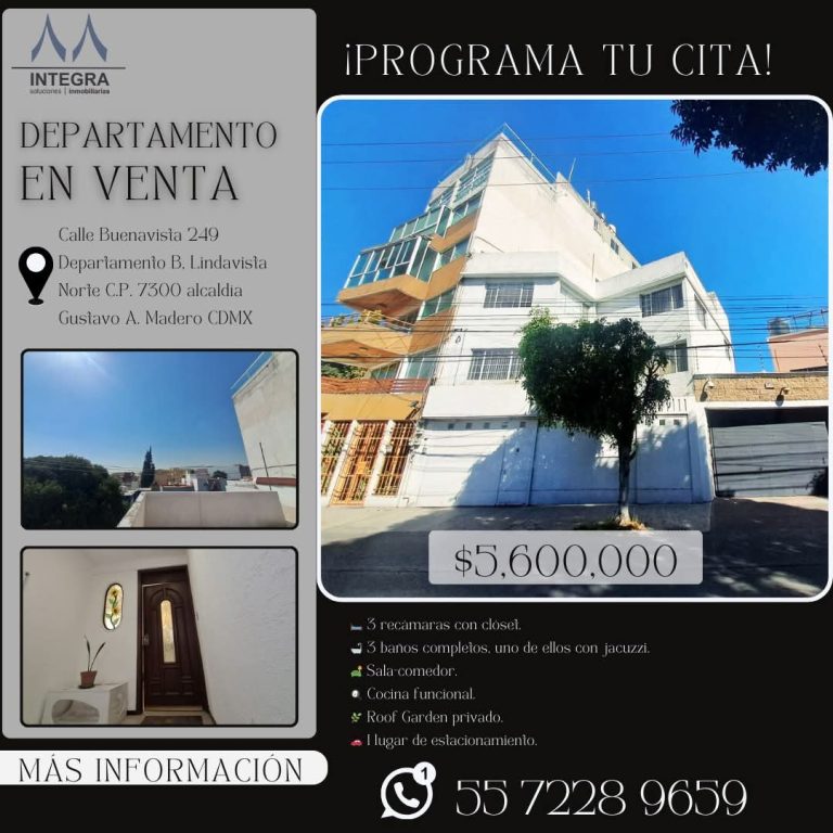 Departamento en Venta en Lindavista Norte