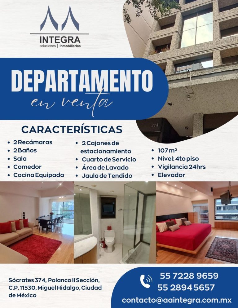 Departamento en Venta en Polanco