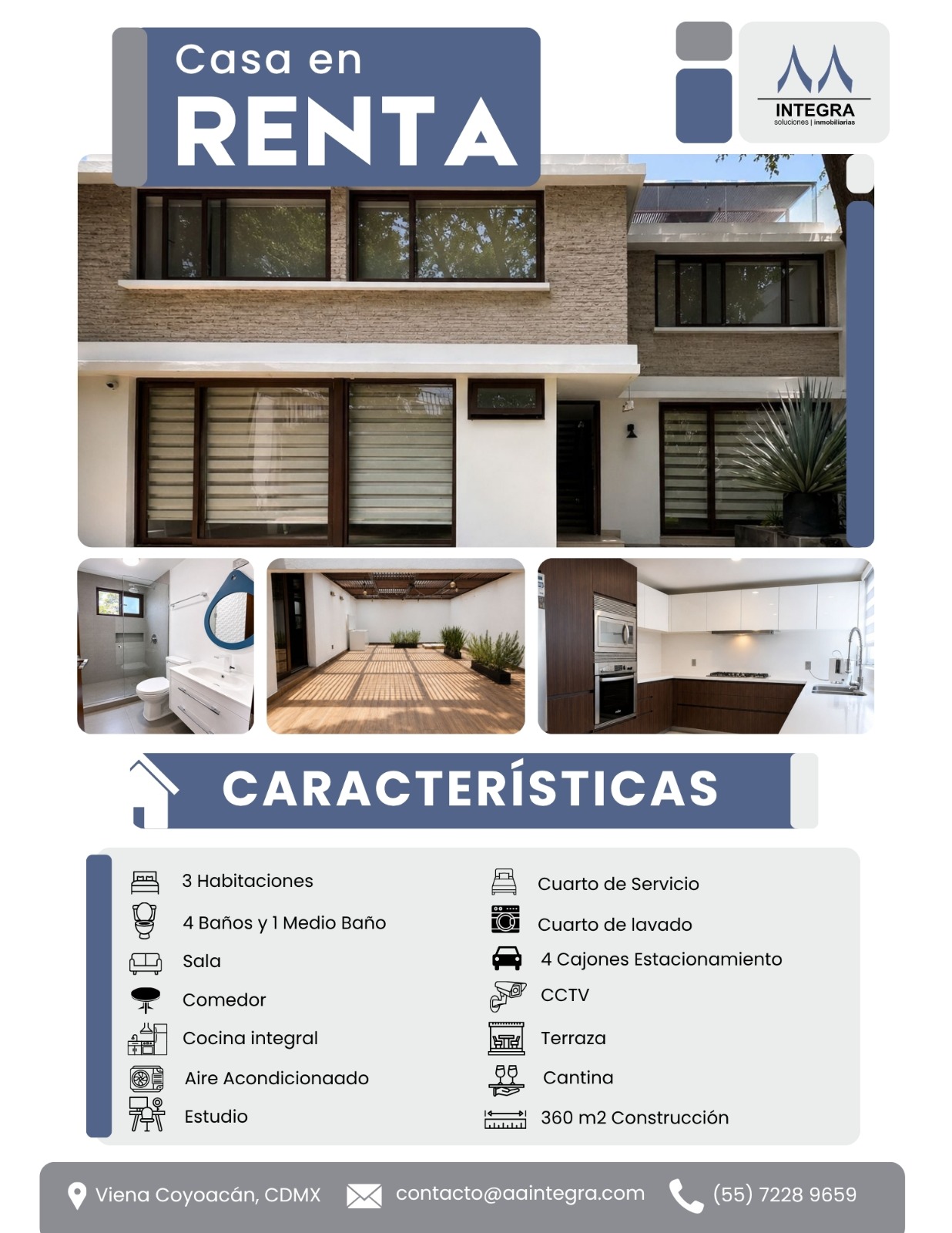 Casa en Renta en Coyoacán